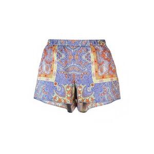 Allen B. By Allen Schwartz Paisley Satin Shorts